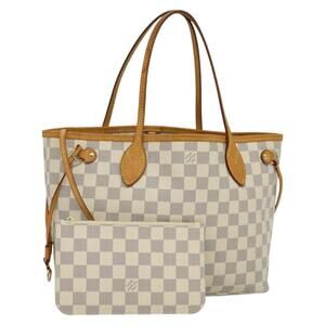 LOUIS VUITTON Damier Azur Neverfull PM Tote Bag N41362